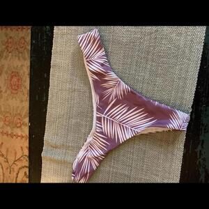 Unbranded Cheeky Bikini Bottom Size Medium  Purple/ white